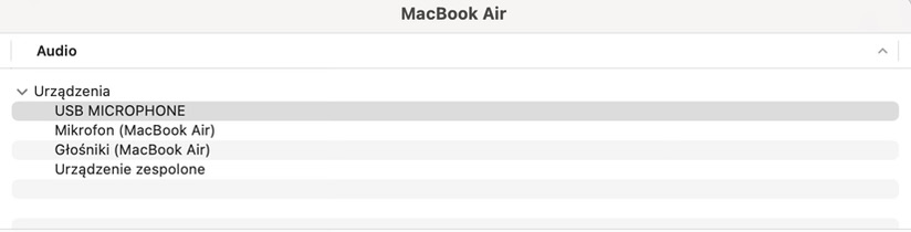 Dlaczego nie umiesz dodać dwóch identycznych mikrofonów do macOS?