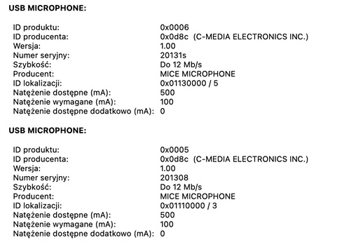 Dlaczego nie umiesz dodać dwóch identycznych mikrofonów do macOS?