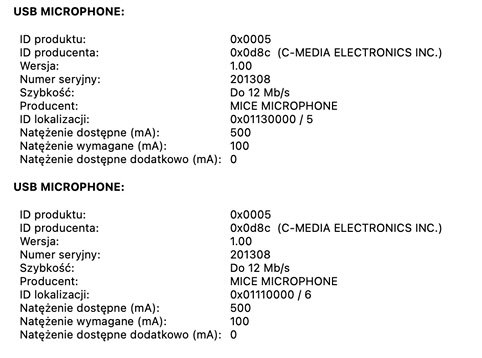 Dlaczego nie umiesz dodać dwóch identycznych mikrofonów do macOS?